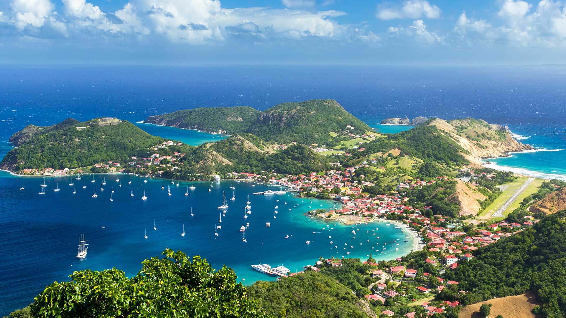 La Guadeloupe vue du ciel